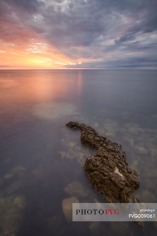 rock in the sea