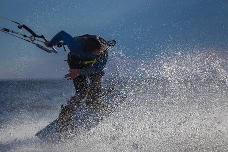 When the Bora blows the beach of Grado comes alive with kitesurfers