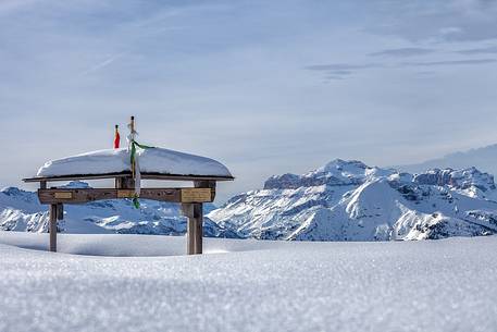 a symbol of Road of the Dolomites, the effort to admire the splendor of the mountains