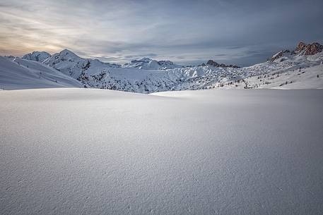 Snow on Giau Pass