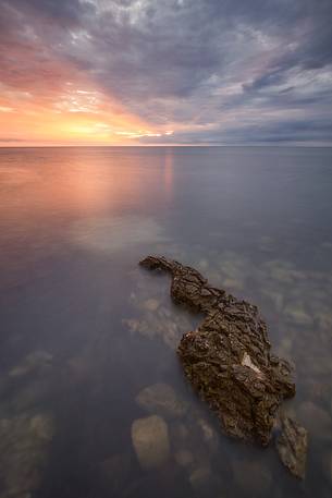 rock in the sea