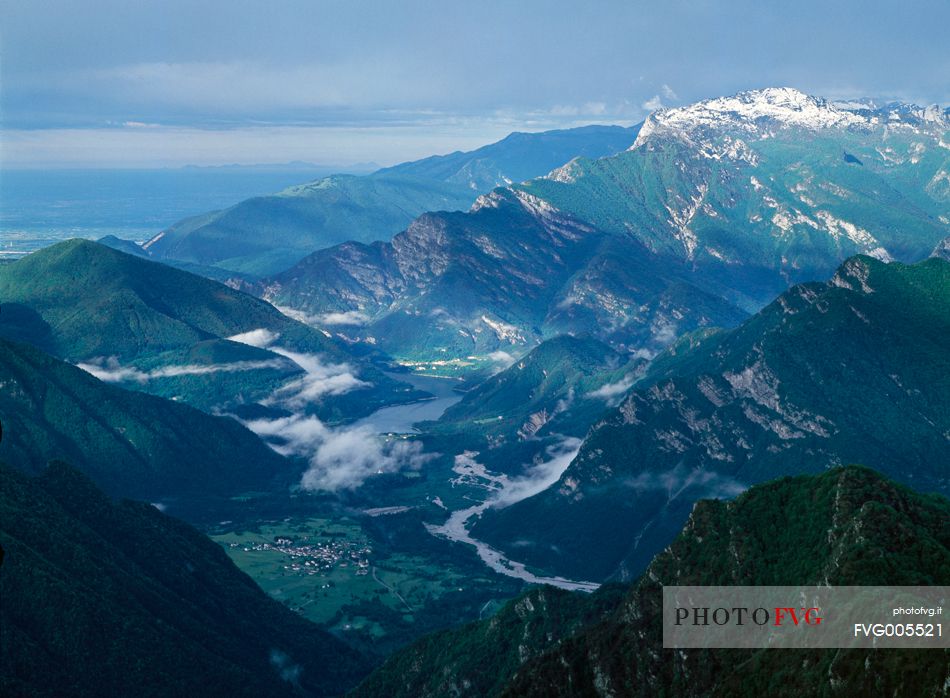 Landscape of the Val Tramontina and homonymous lake.