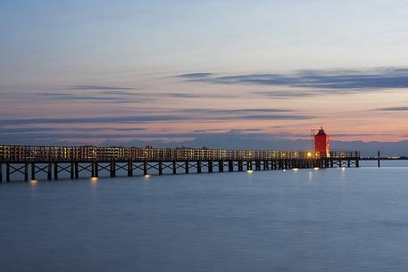 Sunrise at Lighthouse of Lignano