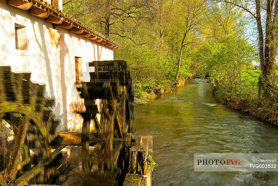 The old medieval mill of Stalis in Sesto al Reghena, Friuli Venezia Giulia, Italy, Europe