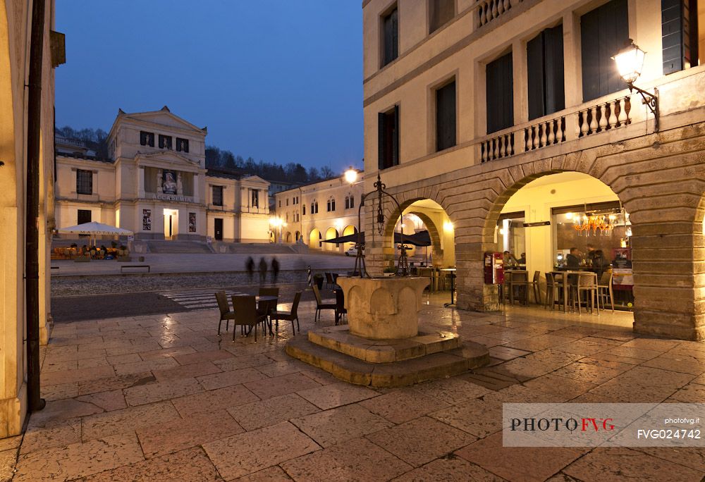 The theater Accademia in Conegliano, Treviso district, Veneto, Italy