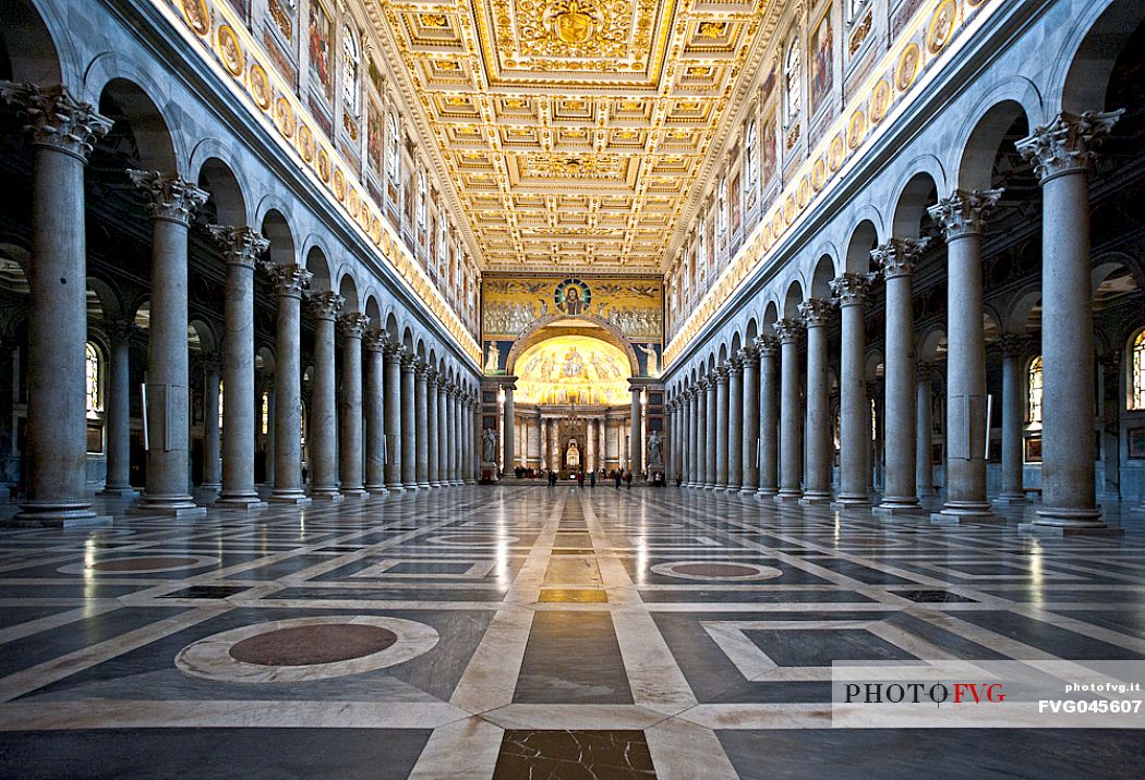 San Paolo Fuori le Mura church, one of the four main Basilica of Rome, Italy, Europe