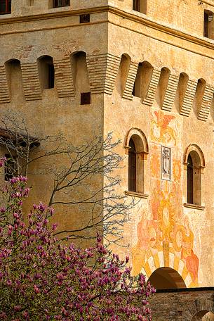 Gate of Abbazia di Santa Maria in Sylvis, Friuli Venezia Giulia, Italy, Europe