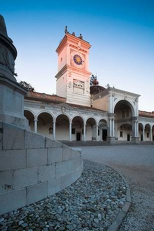 Loggia di San Giovanni, the Renaissance portico surmounted by a clock tower in Piazza della Libert, Udine, Friuli Venezia Giulia, Italy, Europe