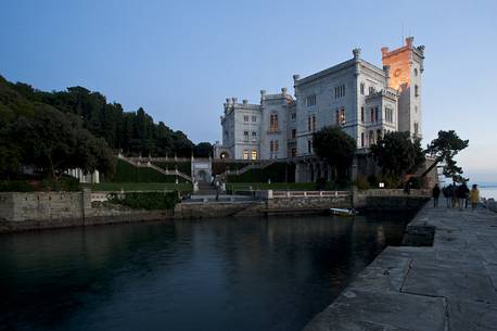 Miramare Castle is a 19th-century castle on the Gulf of Trieste near Trieste, northeastern Italy. It was built from 1856 to 1860 for Austrian Archduke Ferdinand Maximilian and his wife, Friuli Venezia Giulia, Italy