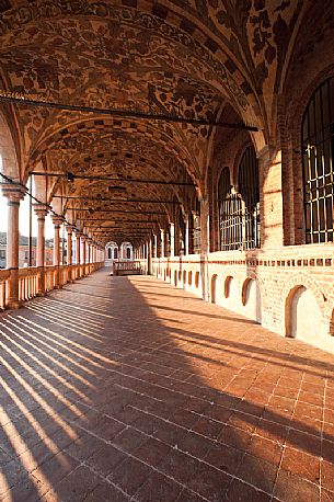 The loggia of the palace della Ragione,  the ancient seat of the courts citizens of Padua, Veneto, Italy, Europe