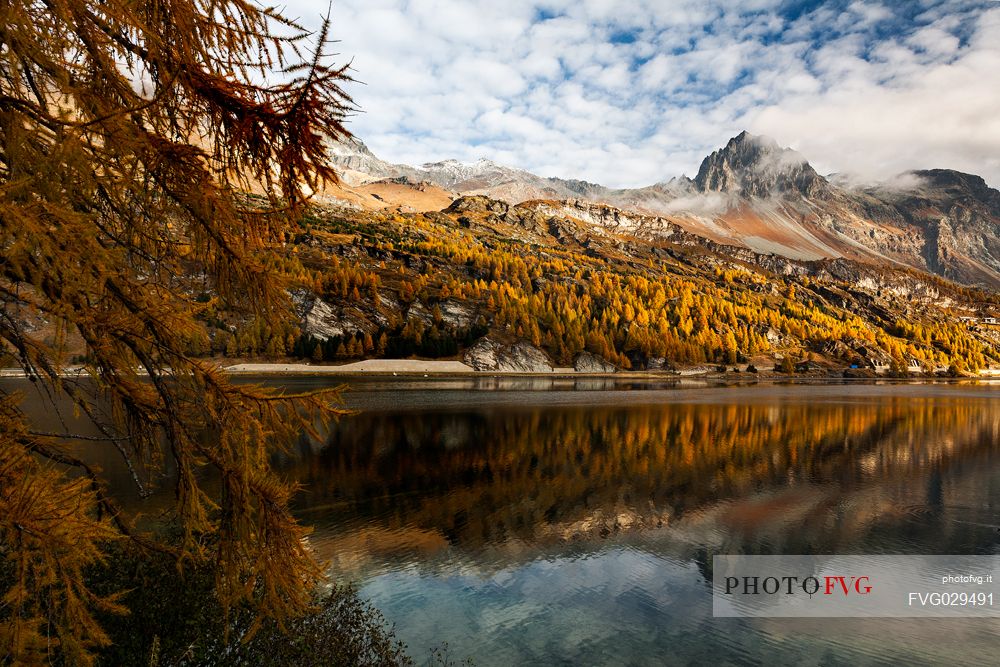 Sils lake, Engadin, Canton of Grisons, Switzerland