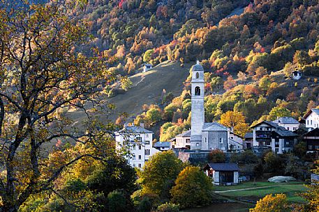 Soglio village in Bregaglia valley, Switzerland