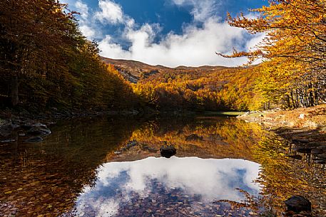 Monte Acuto lake, national park of Appennino Tosco Emiliano, Italy Monte Acuto lake, national park of Appennino Tosco Emiliano, Italy