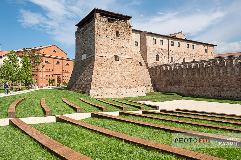 Castel Sismondo, a castle in the center of Rimini, Emilia Romagna, Italy, Europe 