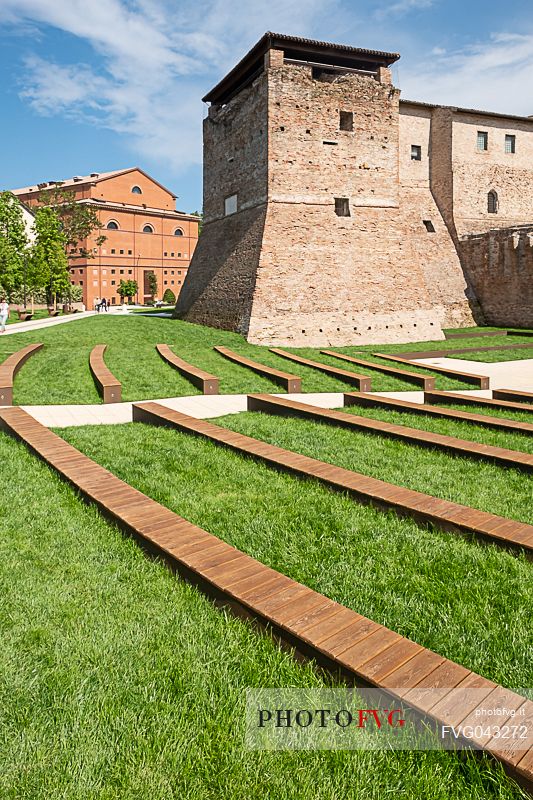 Castel Sismondo, a castle in the center of Rimini, Emilia Romagna, Italy, Europe 