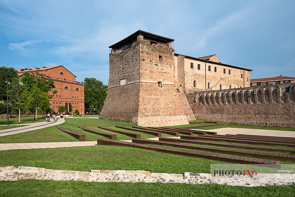 Castel Sismondo, a castle in the center of Rimini, Emilia Romagna, Italy, Europe 