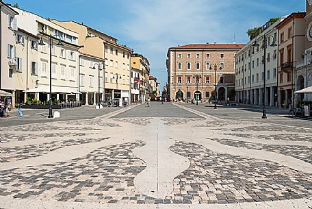 Tre Martiri square, downtown of Rimini, Emilia Romagna, Italy, Europe Tre Martiri square, downtown of Rimini, Emilia Romagna, Italy, Europe