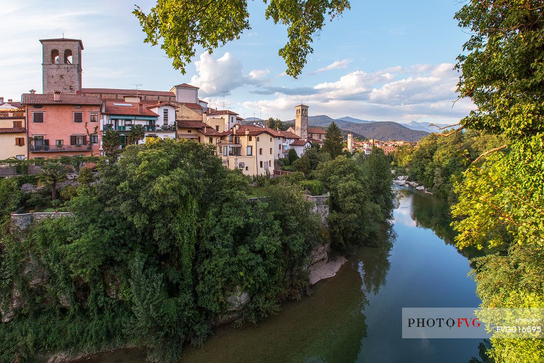 Panorama of Cividale del Friuli ,located at the foot of the Eastern Friuli hills, on the banks of the Natisone river 