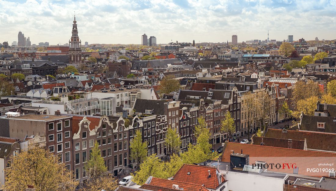 View of Amsterdam from the Oude Kerk bell tower 
