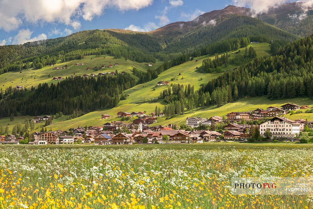 The village of Moso in Pusteria valley, dolomites, Itay
