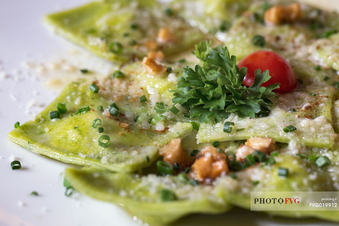 South Tyrolean ravioli with herb stuffing