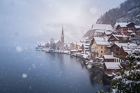 Hallstatt, the small village on the lake, Unesco heritage from 1997 Hallstatt, the small village on the lake, Unesco heritage from 1997