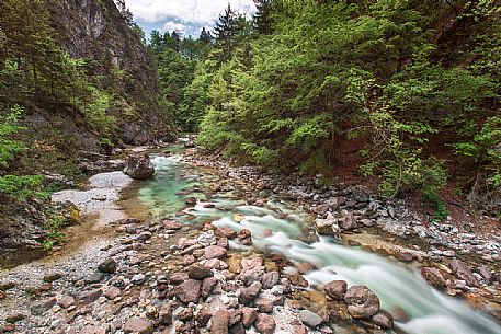 Fascinating course designed by the waters of the creek Slizza in Tarvisio