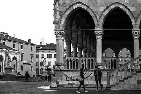  the ''Loggia del Lionello''and the ''Freedom Square'' in the historical center of Udine
