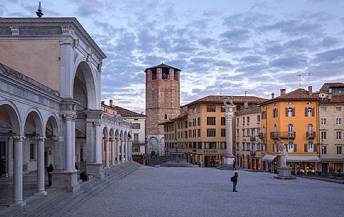 Loggia di San Giovanni and the Freedom Square in the historical center of Udine