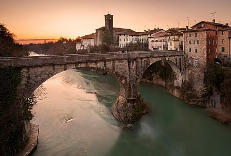 Panorama of Cividale del Friuli ,located at the foot of the Eastern Friuli hills, on the banks of the Natisone river