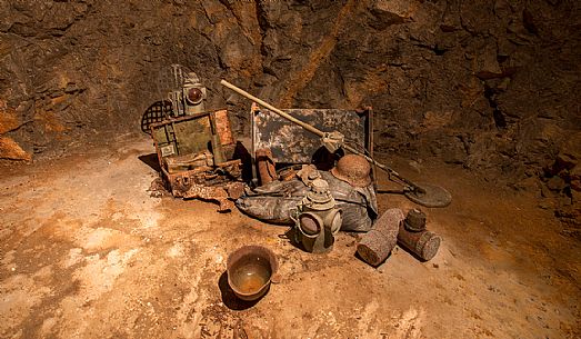German world war memorabilia on display in the underground bunker of Duino Castle in Trieste