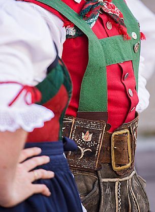 Traditional festival with folk group of San Candido - Pusteria valley