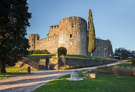 The Gorizia castle is a fortification dating to the eleventh century, Friuli, Italy The Gorizia castle is a fortification dating to the eleventh century, Friuli, Italy