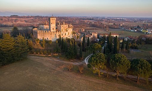 The Castle of Villalta di Fagagna, medieval castle among the most beautiful of Friuli Venezia Giulia, Italy