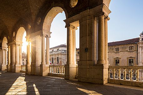 Architecture of the Loggia of the Basilica Palladiana, Vicenza, Italy Architecture of the Loggia of the Basilica Palladiana, Vicenza, Italy