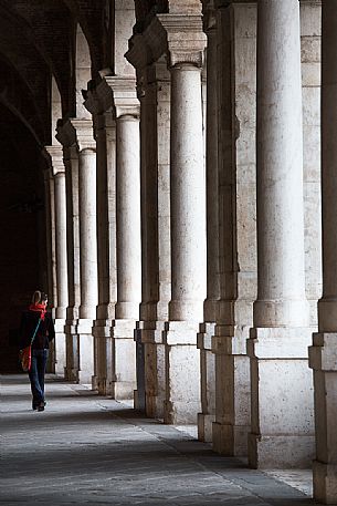 Architecture of the Loggia of the Basilica Palladiana di Vicenza, Italy