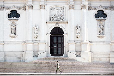 Facade of the Sanctuary of Monte Berico, Vicenza, Italy