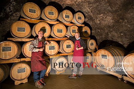 Marco and Stefano of the Cantina Pisoni located between the Dolomites and Lake Garda, specializing in Vino Santo, red and white wines of Trentino Alto Adige, Valley of Lakes, Italy