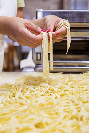 Homemade pasta of the Osteria Sardoc in Trieste, Friuli Venezia Giulia, Italy