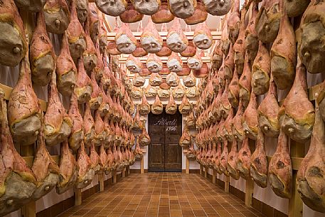La Casa del Prosciutto the historic ham company of the Alberti family in San Daniele del Friuli, Friuli Venezia Giulia, Italy La Casa del Prosciutto the historic ham company of the Alberti family in San Daniele del Friuli, Friuli Venezia Giulia, Italy