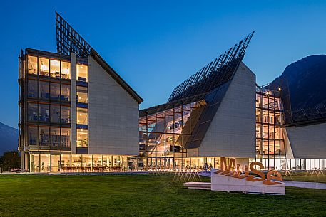 The exterior of Muse, the museum of Science in Trento, Trentino Alto Adige, Italy The exterior of Muse, the museum of Science in Trento, Trentino Alto Adige, Italy