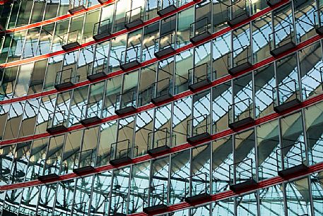 Futuristic roof at Sony Center, Potsdamer Platz, Berlin, Germany. Futuristic roof at Sony Center, Potsdamer Platz, Berlin, Germany.