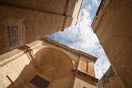 Palaces in Mesquita Street at Mdina or Medina, the old capital of Malta Palaces in Mesquita Street at Mdina or Medina, the old capital of Malta