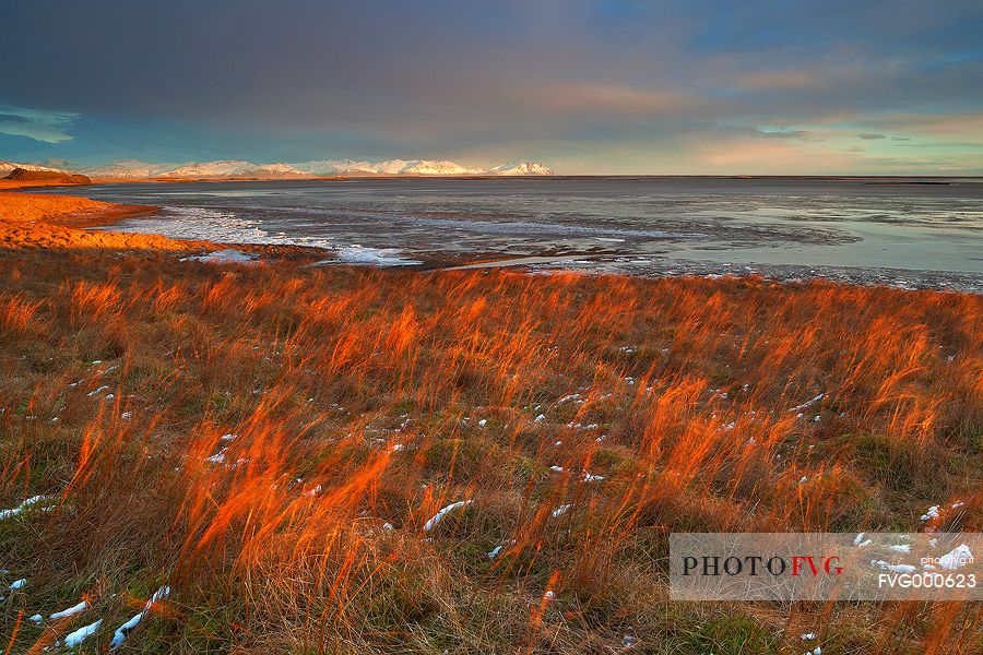 A warm sunset at a gulf near by Hfn