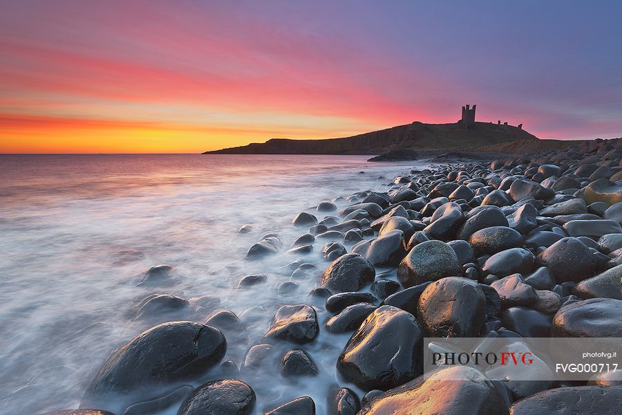 Sunrise at Dunstanburgh Beach