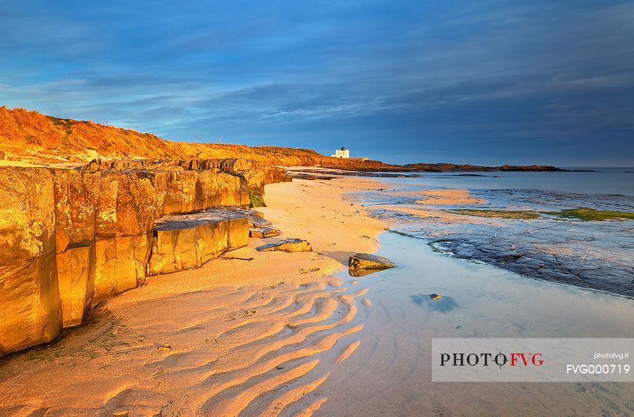 Sunrise at  Harkess Rocks, Bamburgh beach, UK