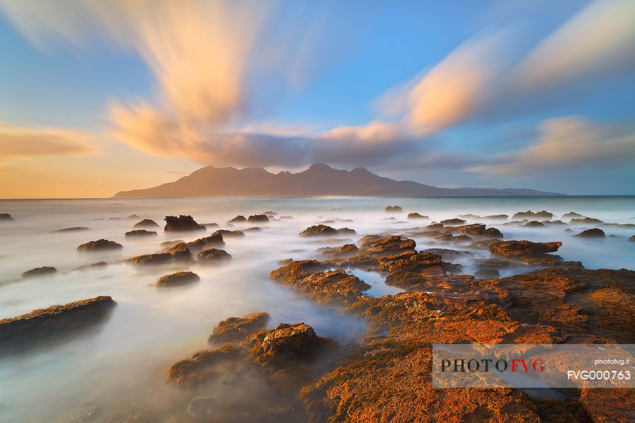 Last Light on the rocks of Singing Sands