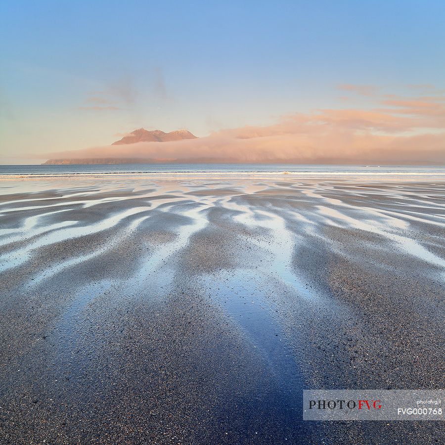 Blue Dawn and Fog at Laig Bay