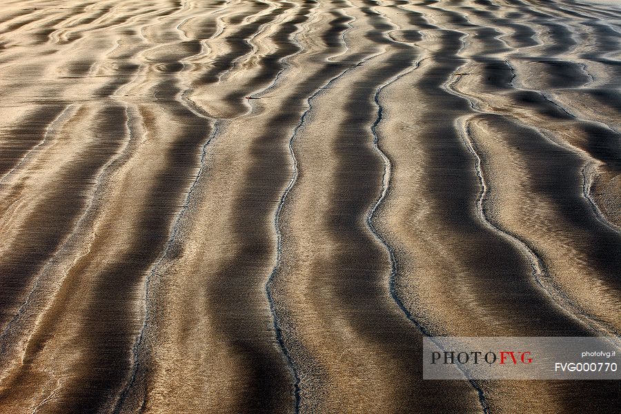 Texture of the Sandy Volcanic Beach at Laig Bay