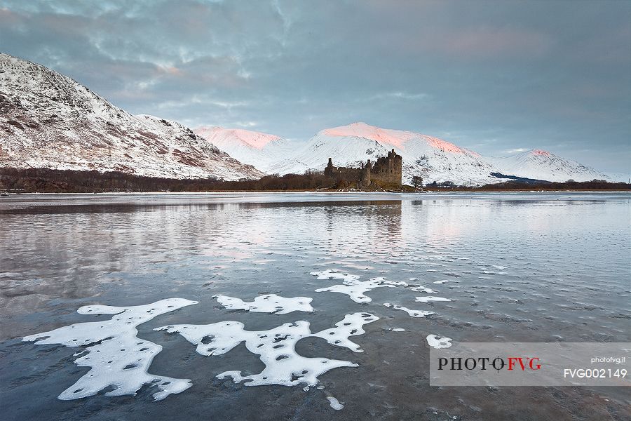 The most Iconic castle of the Western Highlands at Winter Time